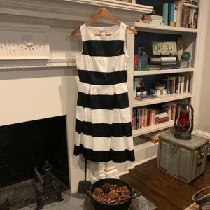 Fun Black and White Striped Dress from White House/Black Market